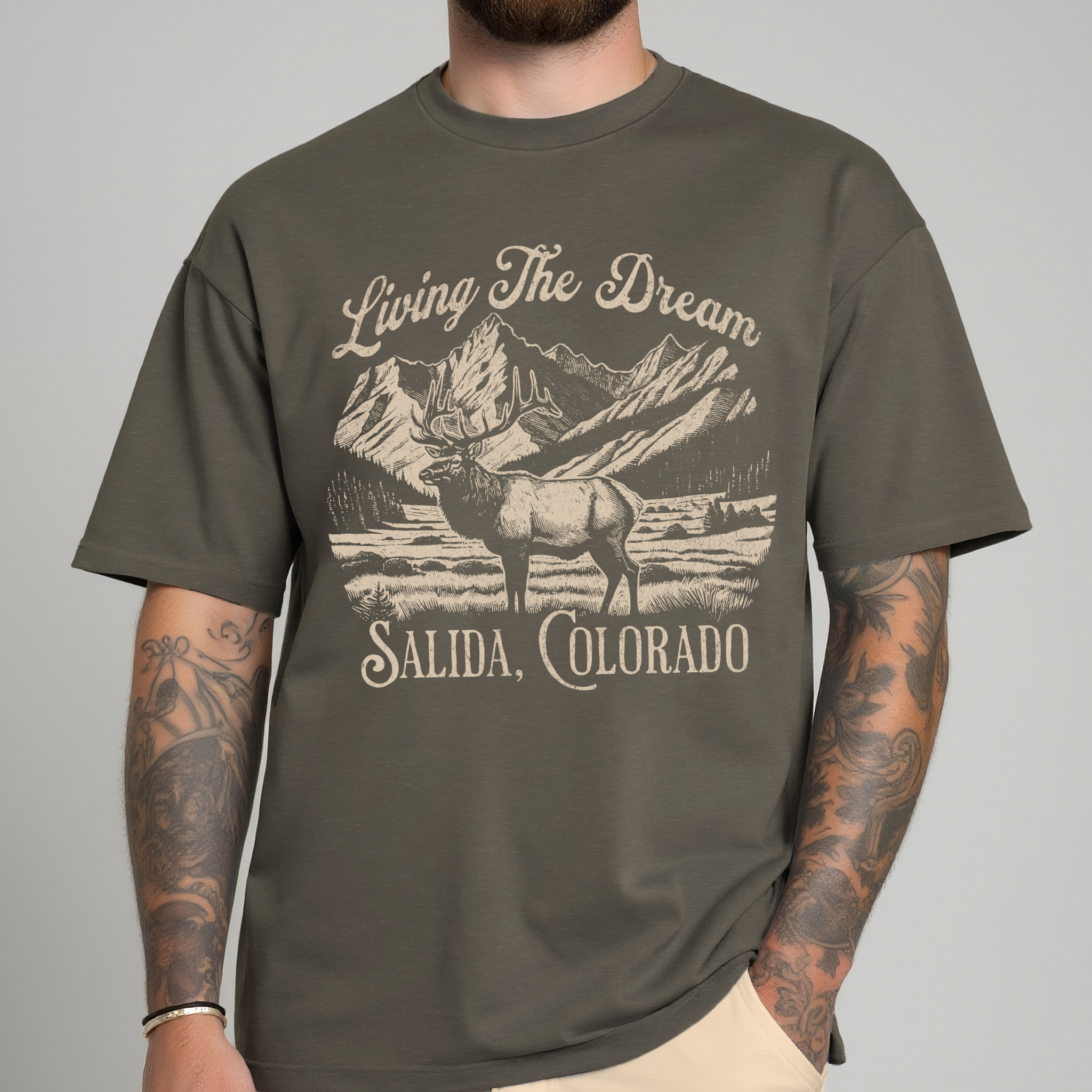 SGS LIVING THE DREAM ELK TEE