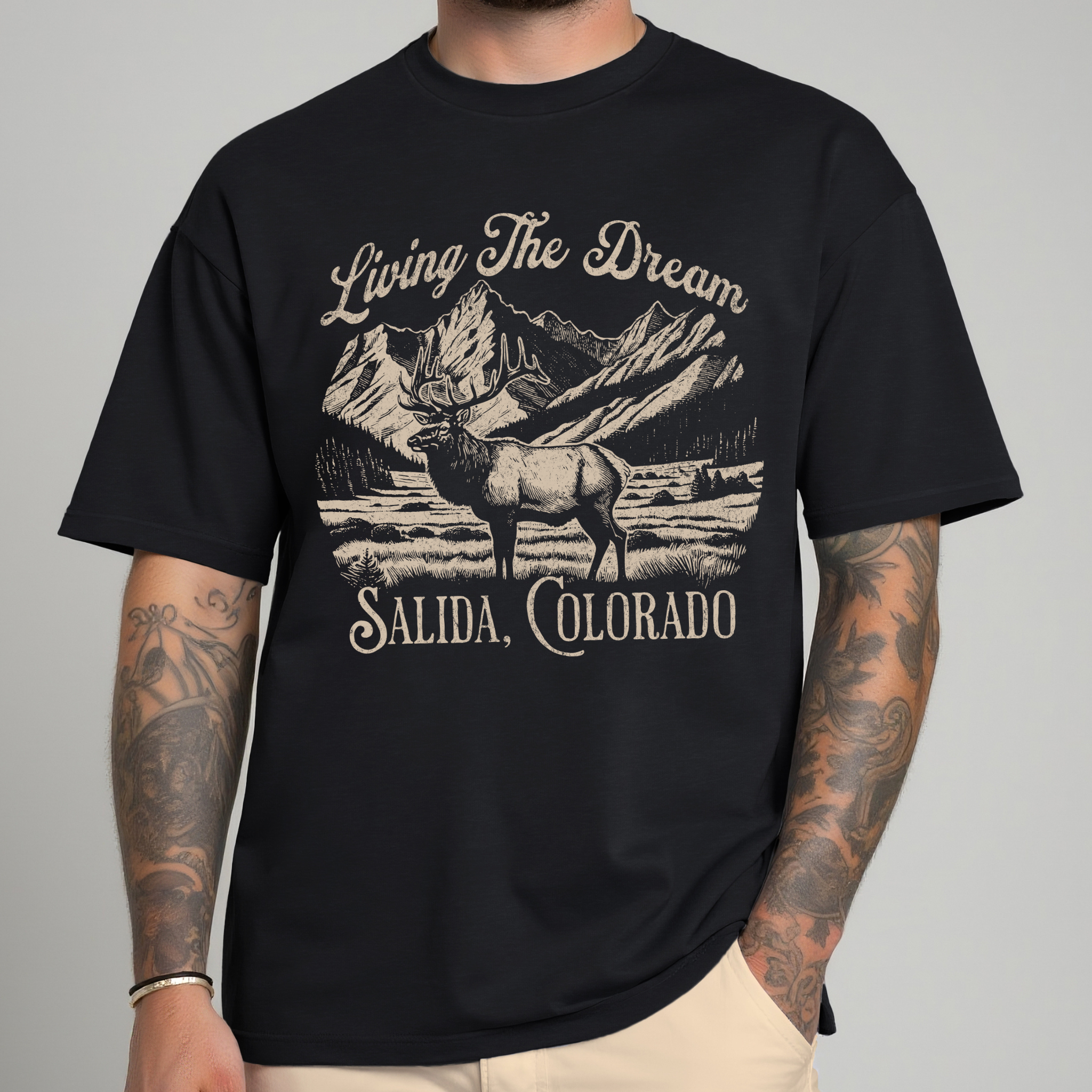 SGS LIVING THE DREAM ELK TEE