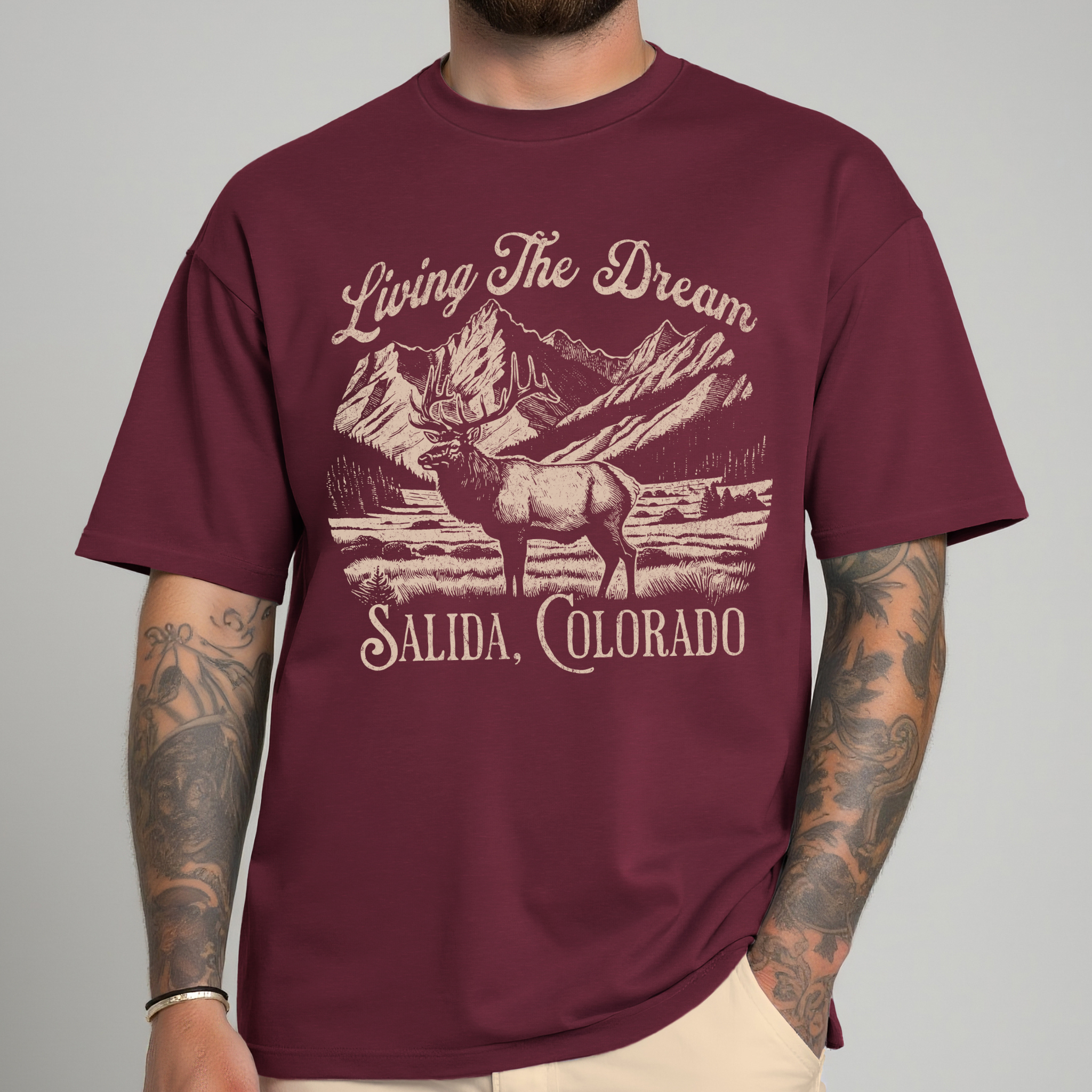 SGS LIVING THE DREAM ELK TEE