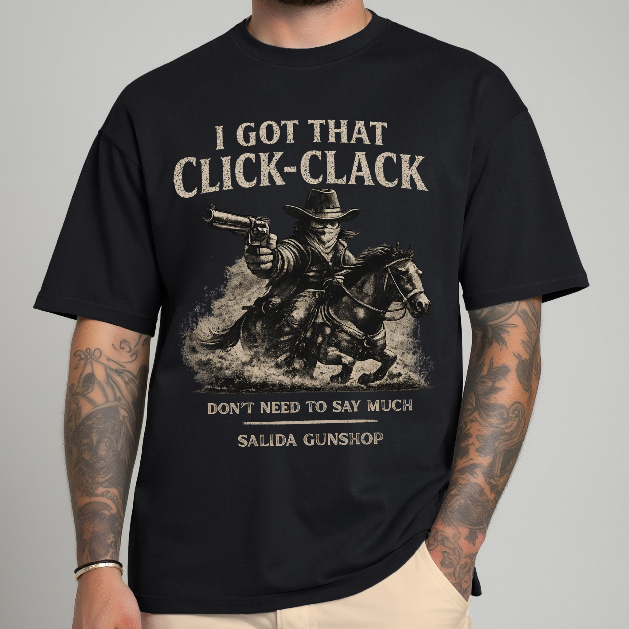 CLICK CLACK WESTERN TEE