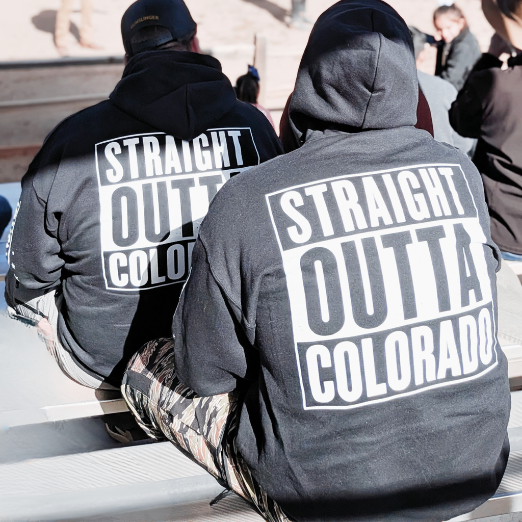 STRAIGHT OUTTA COLORADO SGS SLEEVE PRINT HOODIE